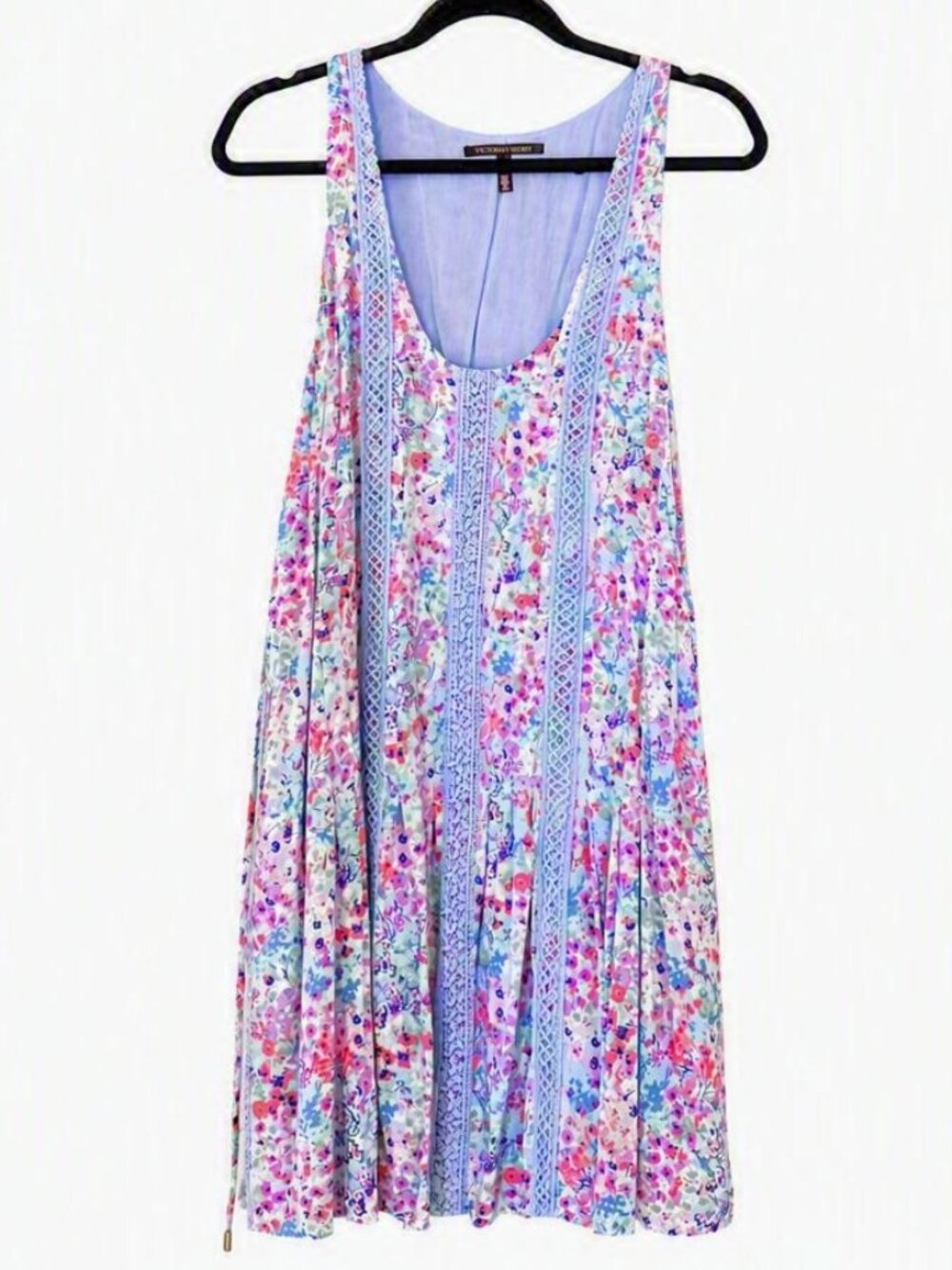 Victoria's Secret | 2014 Floral Lace Swing Mini Dress | Pastel | S